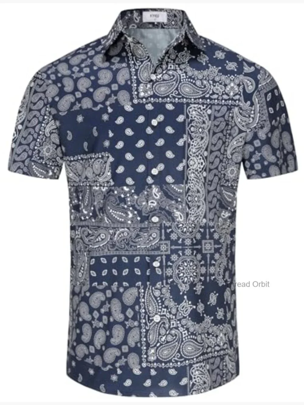 Men's Casual Button Down Hawaiian Shirt Short Sleeve with Pockets